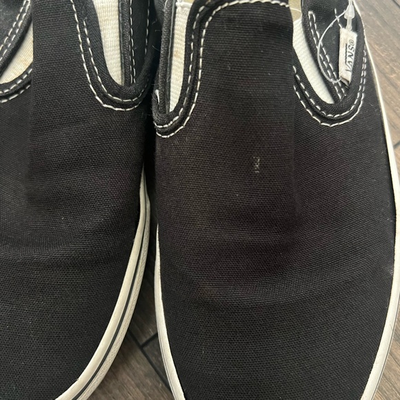 Vans Classic Black Slip-On Shoes - Sz 5.5 - Picture 7 of 11